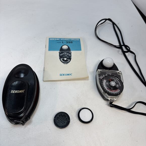 [MINT w/ Strap ACCS.] SEKONIC L-398 Studio Deluxe Light Meter From JAPAN - Picture 1 of 12